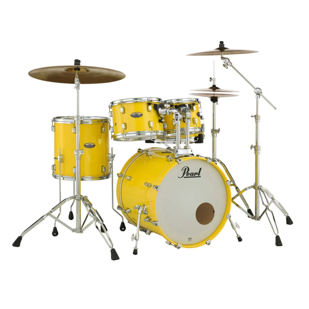 Pearl Decade Maple 5pc 20" Fusion Increda-Bundle Drum Kit - Solid Yellow - Image 2