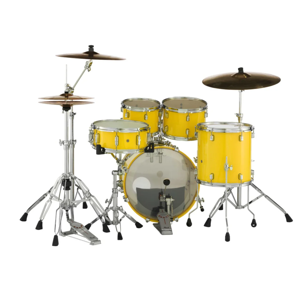 Pearl Decade Maple 5pc 20" Fusion Increda-Bundle Drum Kit - Solid Yellow - Image 3