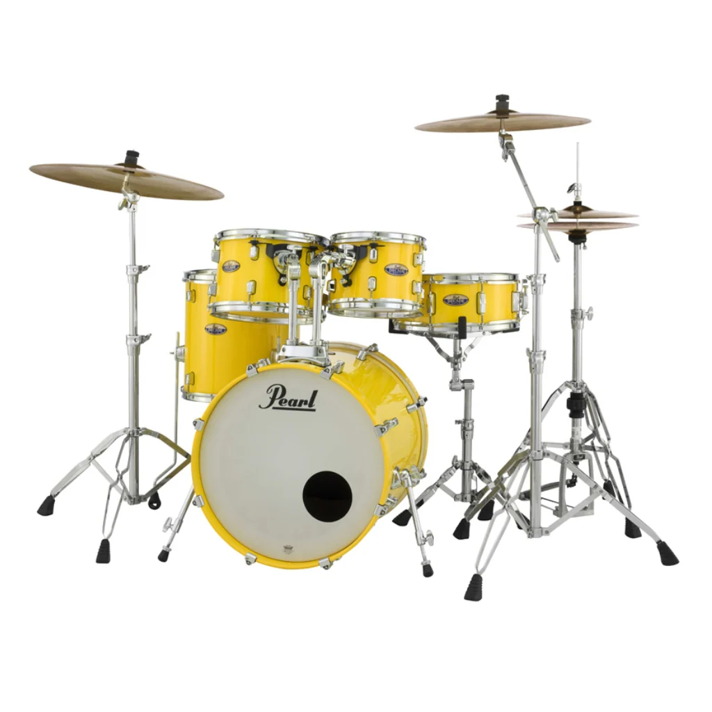 Pearl Decade Maple 5pc 20" Fusion Increda-Bundle Drum Kit - Solid Yellow - Image 4