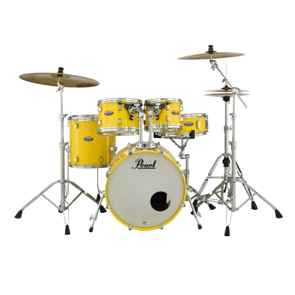 Pearl Decade Maple 5pc 20" Fusion Increda-Bundle Drum Kit - Solid Yellow - Image 5