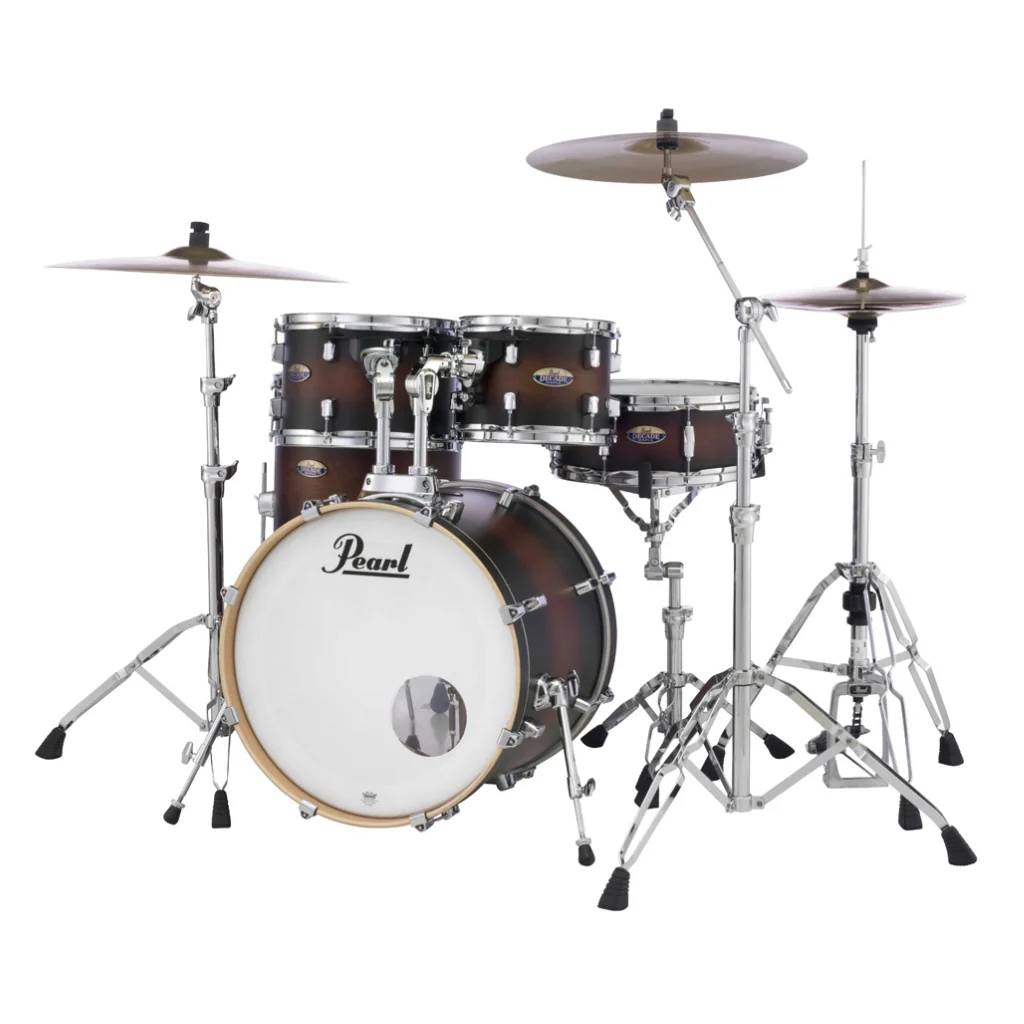 Pearl Decade Maple 5pc 20" Fusion Increda-Bundle Drum Kit - Satin Brown Burst - Image 4