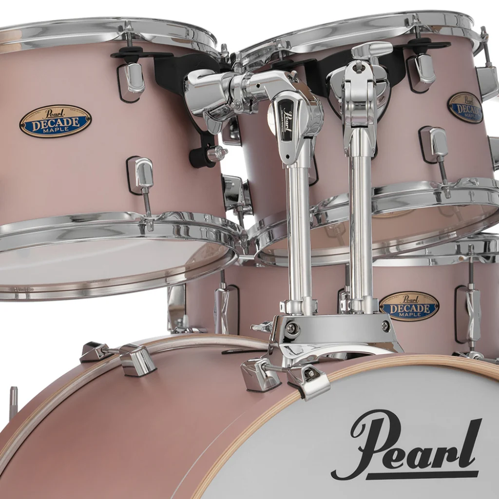 Pearl Decade Maple 5pc 22" Fusion Increda-Bundle Drum Kit - Rose Mirage - Image 5