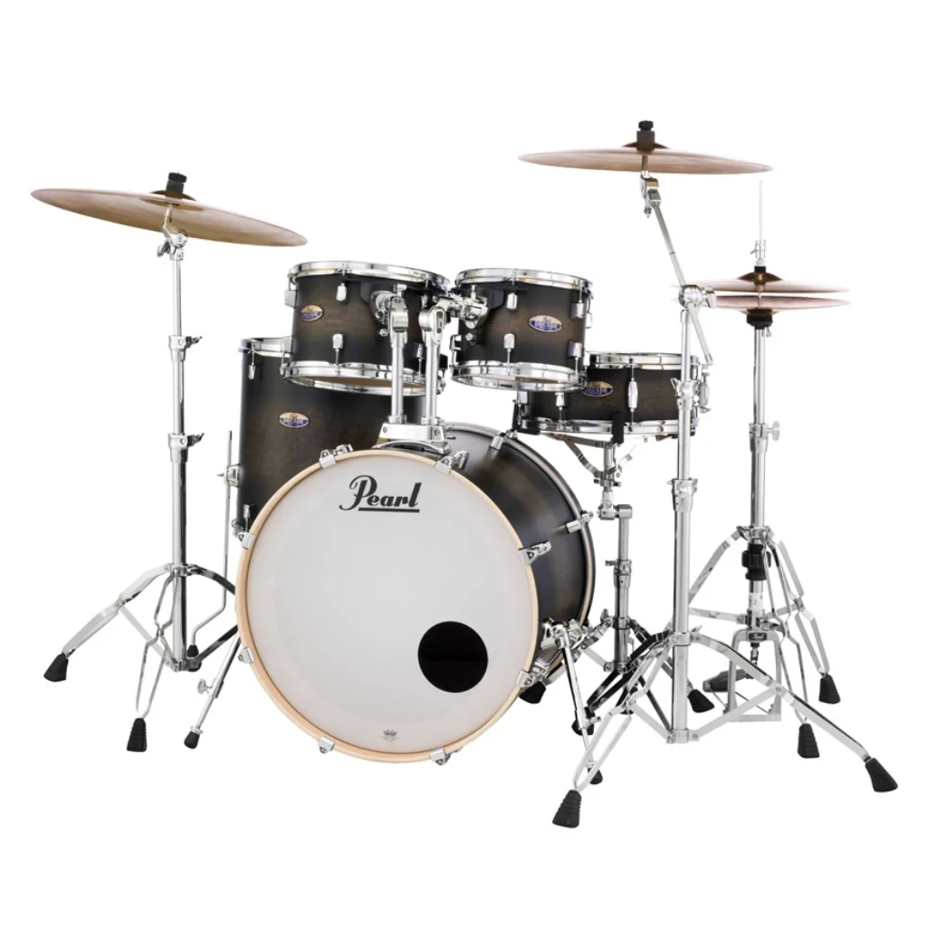 Pearl Decade Maple 5pc 22" Fusion Increda-Bundle Drum Kit - Satin Black Burst - Image 3