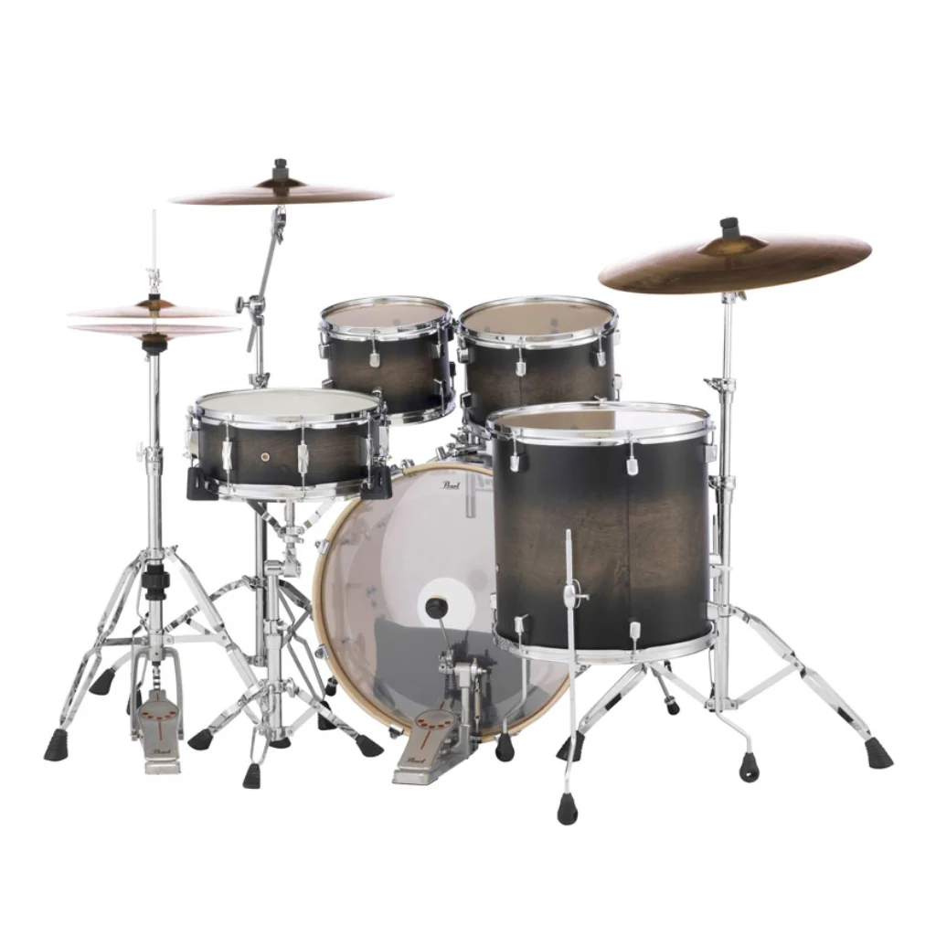 Pearl Decade Maple 5pc 22" Fusion Increda-Bundle Drum Kit - Satin Black Burst - Image 5