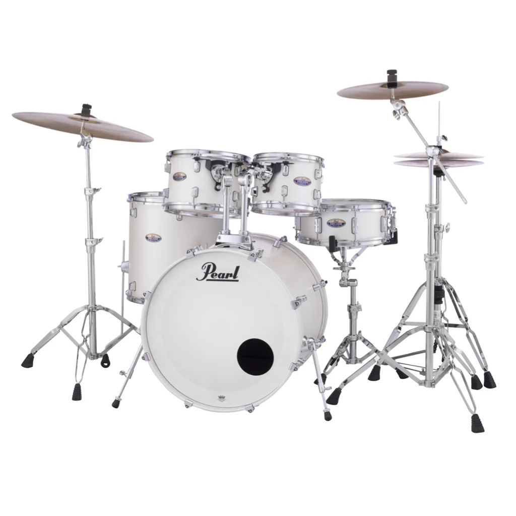 Pearl Decade Maple 5pc 22" Fusion Increda-Bundle Drum Kit - White Satin Pearl - Image 4