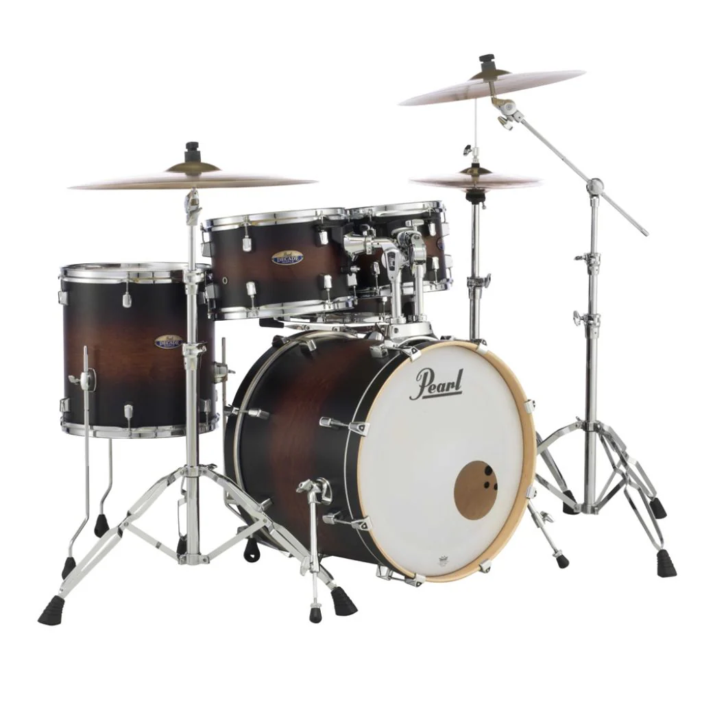 Pearl Decade Maple 5pc 22" Fusion Plus Increda-Bundle Drum Kit - Satin Brown Burst - Image 2