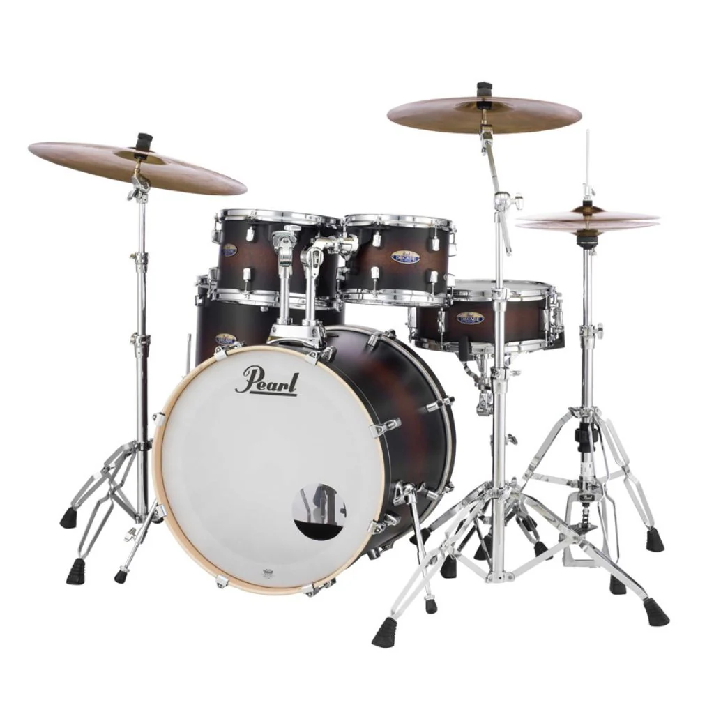 Pearl Decade Maple 5pc 22" Fusion Plus Increda-Bundle Drum Kit - Satin Brown Burst - Image 3