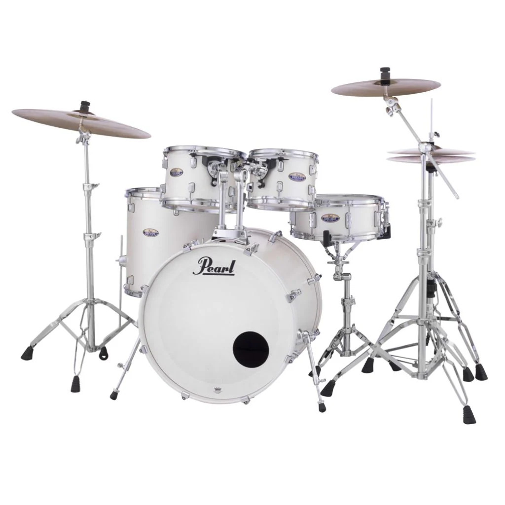 Pearl Decade Maple 5pc 22" Fusion Plus Increda-Bundle Drum Kit - White Satin Pearl - Image 4