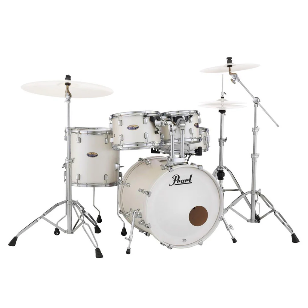 Pearl Decade Maple 22" Fusion Plus Kit with 900 Series Hardware Pack - White Satin Pearl
