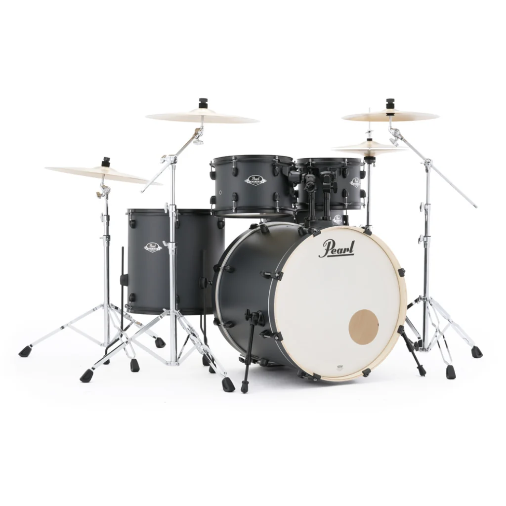 Pearl Export Limited 5pc 22" Fusion Plus Drum Kit - Graphite Slate with Black Hardware