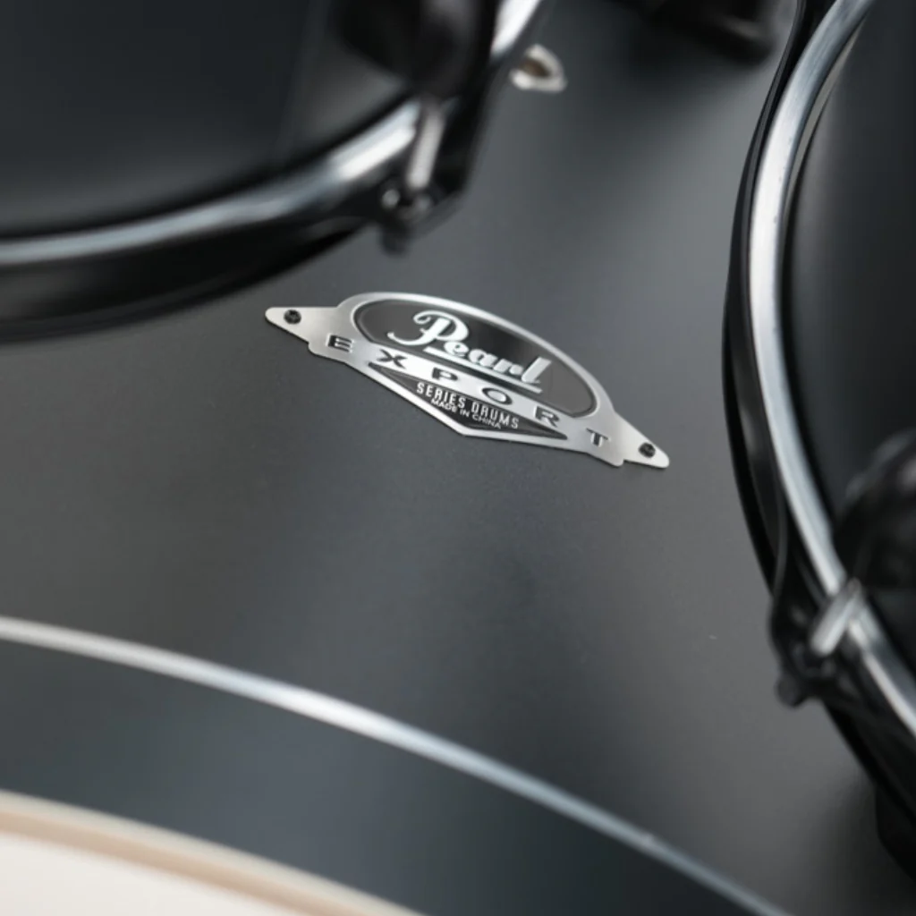 Pearl Export Limited 5pc 22" Fusion Plus Drum Kit - Graphite Slate with Black Hardware - Image 4