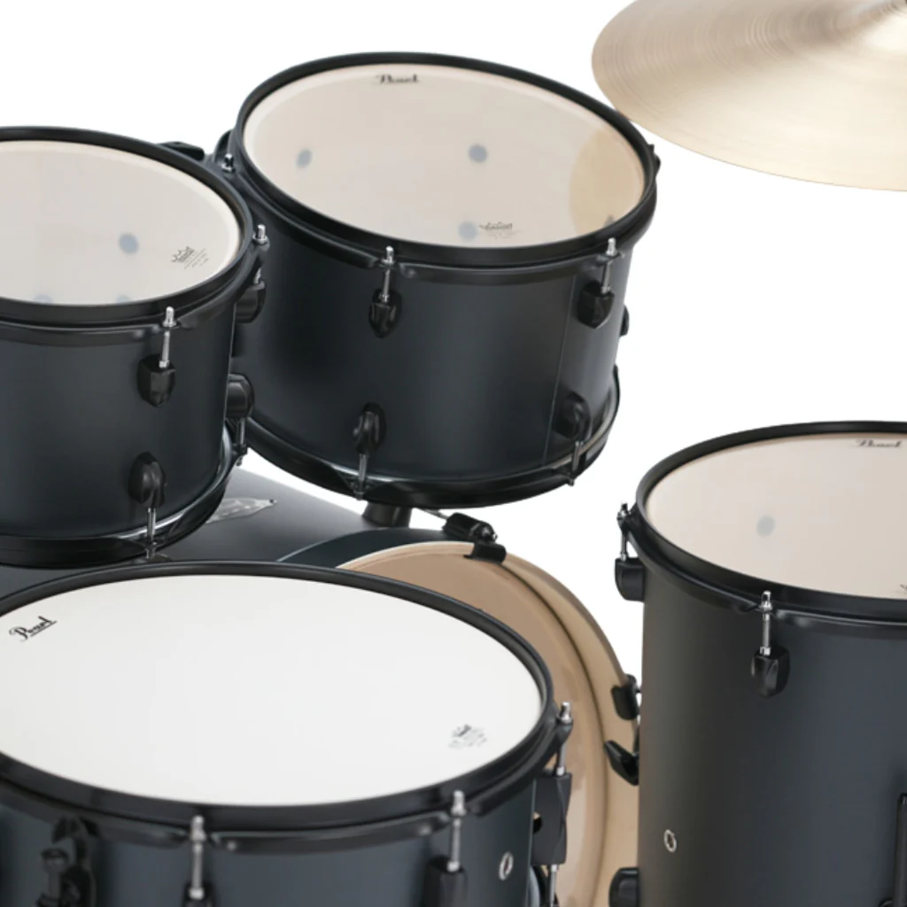 Pearl Export Limited 5pc 22" Fusion Plus Drum Kit - Graphite Slate with Black Hardware - Image 5