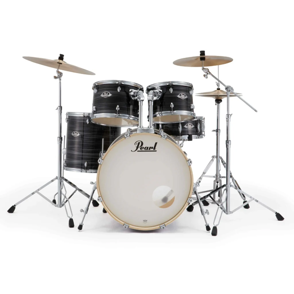 Pearl Export Plus 22" Rock Drum Kit with Zildjian Cymbals - Graphite Silver Twist - Image 2