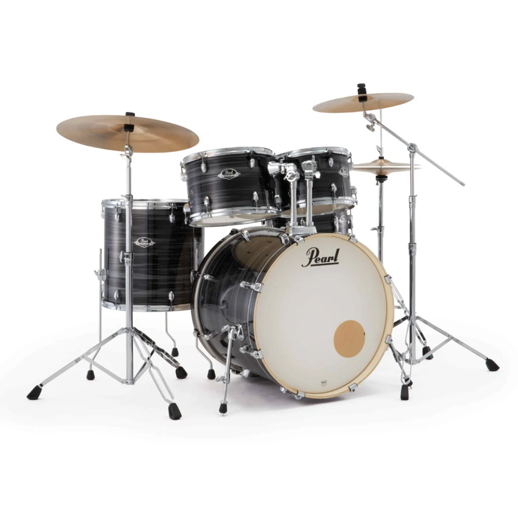 Pearl Export Plus 22" Rock Drum Kit with Zildjian Cymbals - Graphite Silver Twist - Image 3
