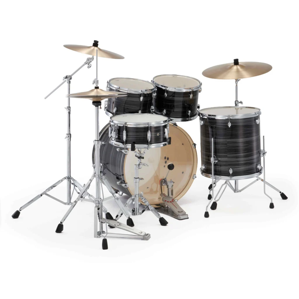 Pearl Export Plus 22" Rock Drum Kit with Zildjian Cymbals - Graphite Silver Twist - Image 5