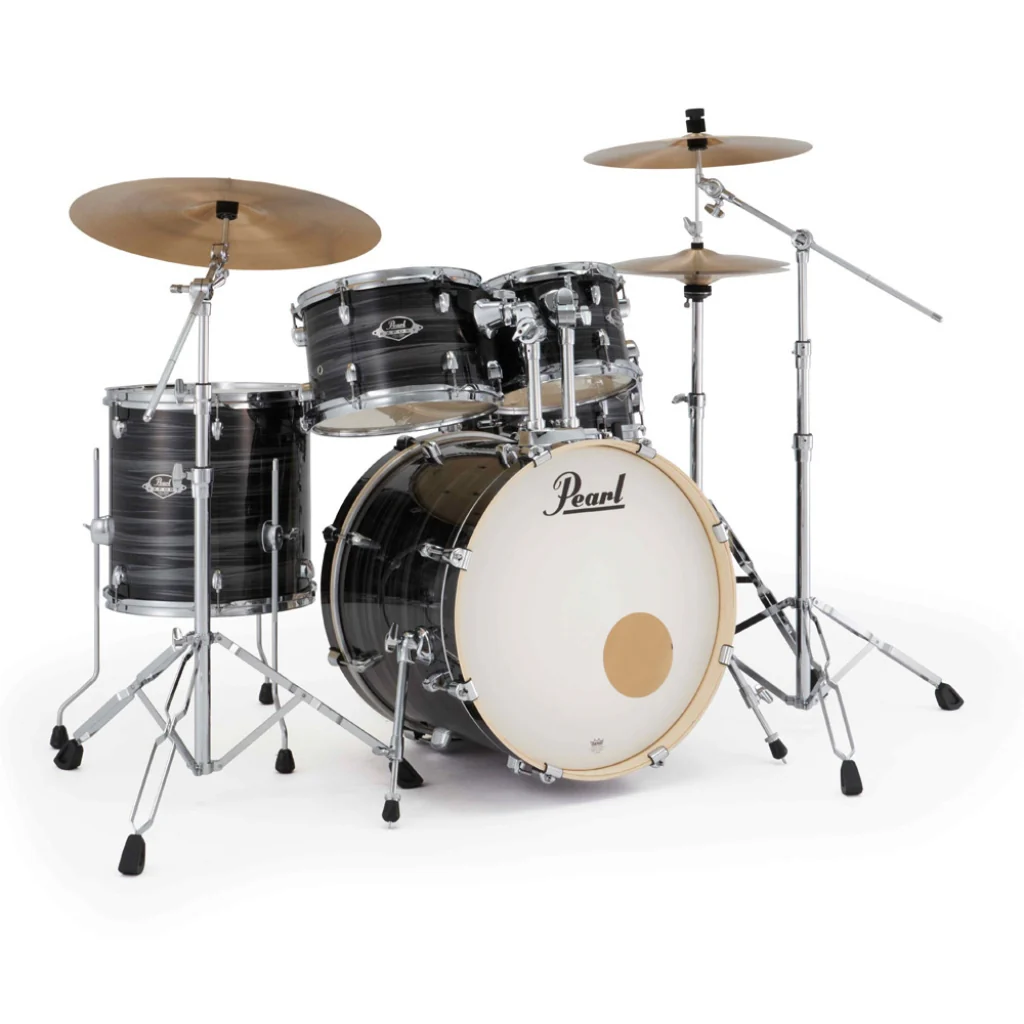 Pearl Export Plus 5pc 20" Fusion Drum Kit with Zildjian Cymbals - Graphite Silver Twist - Image 3