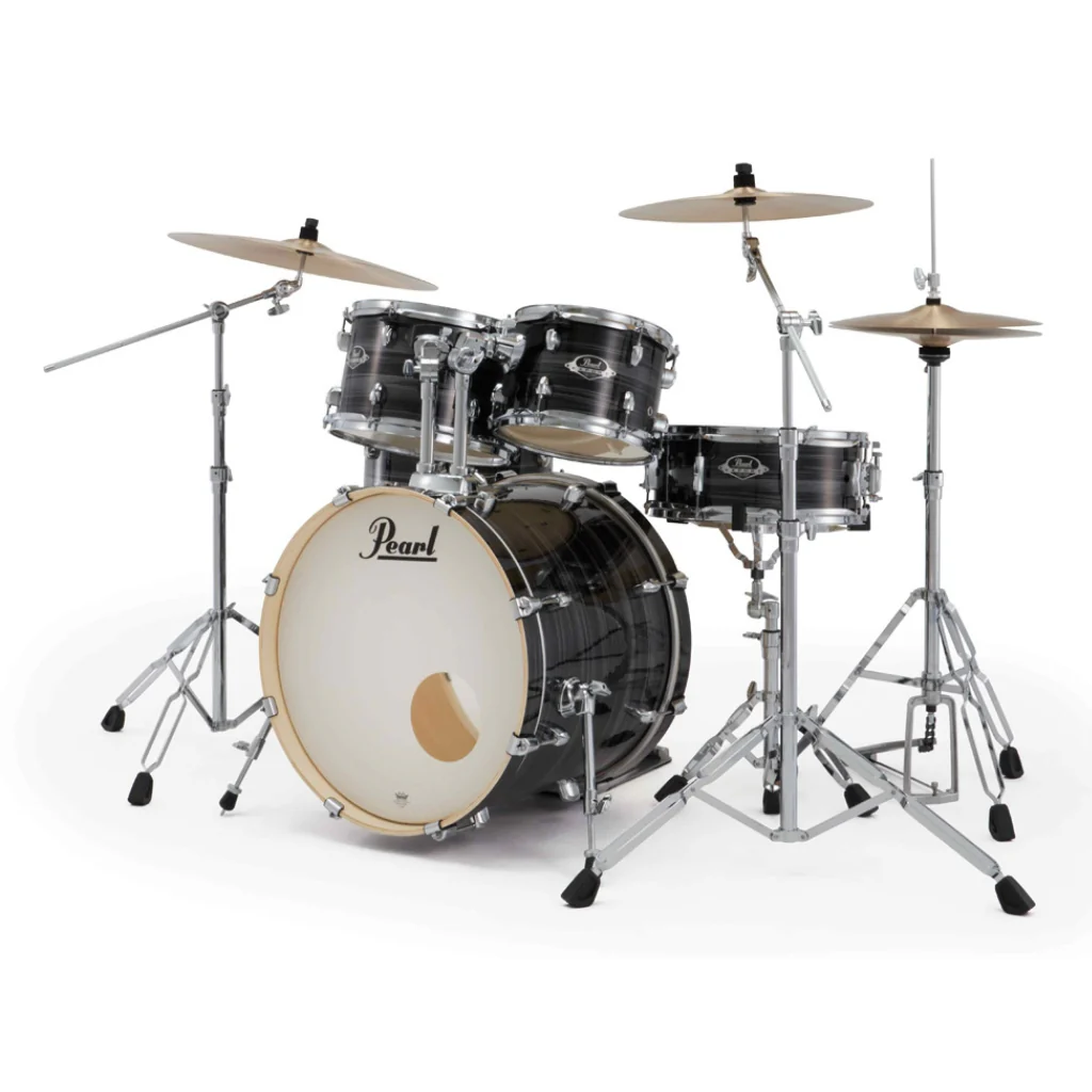 Pearl Export Plus 5pc 20" Fusion Drum Kit with Zildjian Cymbals - Graphite Silver Twist - Image 4