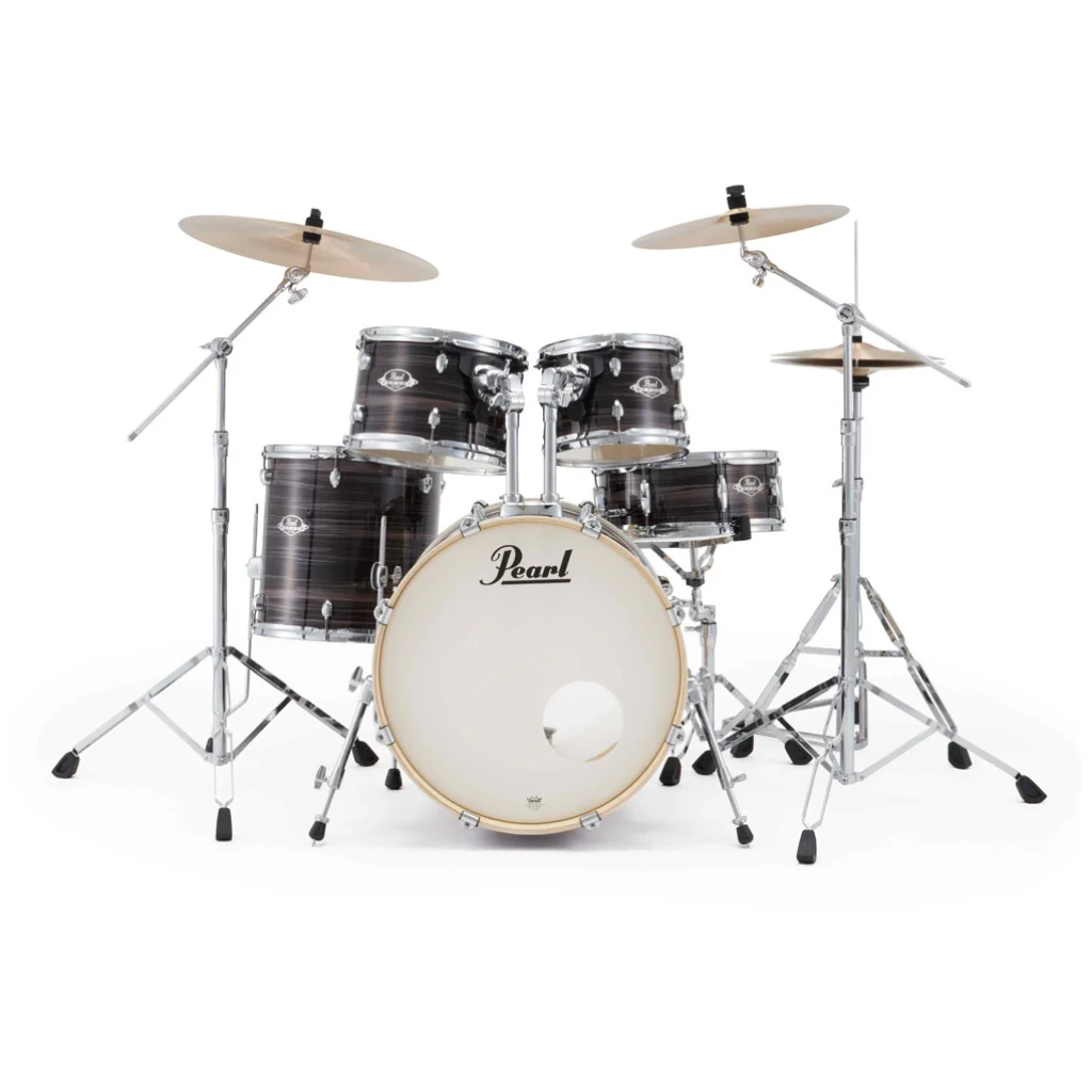 Pearl Export Plus 5pc 20" Fusion Drum Kit with BRD-1 Cymbals - Metallic Amethyst Twist - Image 2