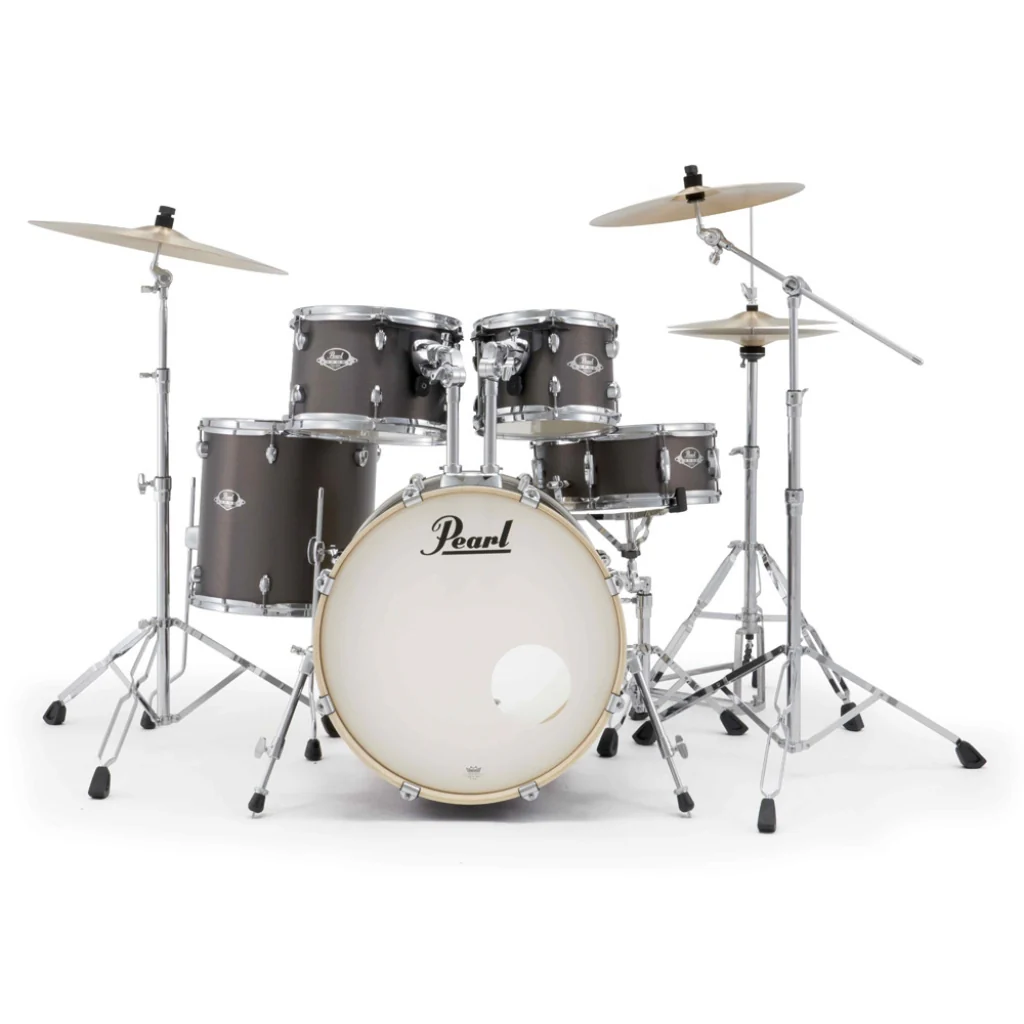 Pearl Export Plus 5pc 20" Fusion Drum Kit with Zildjian Cymbals - Brushed Bronze - Image 2