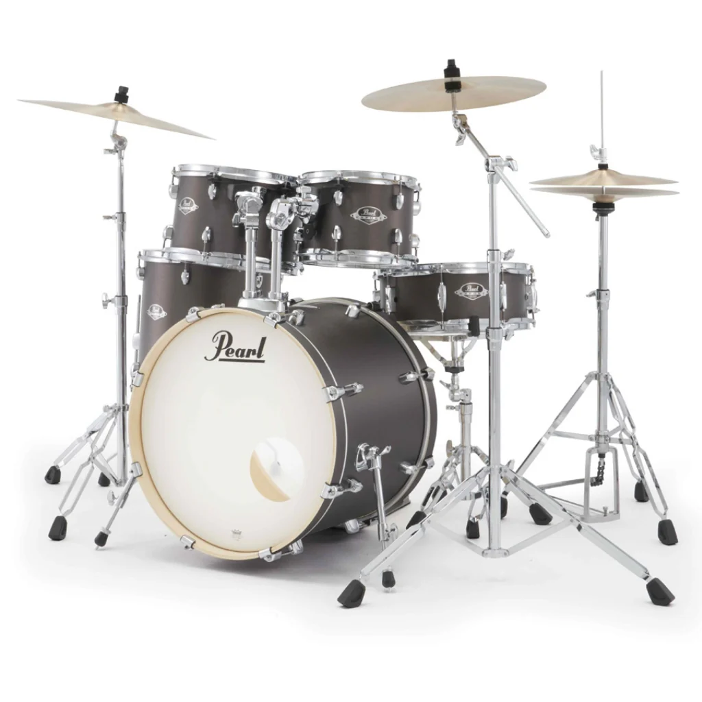 Pearl Export Plus 5pc 20" Fusion Drum Kit with Zildjian Cymbals - Brushed Bronze - Image 4