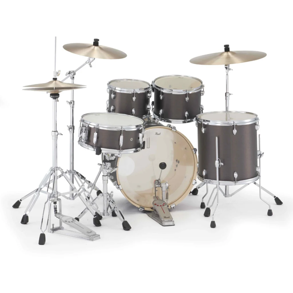 Pearl Export Plus 5pc 20" Fusion Drum Kit with Zildjian Cymbals - Brushed Bronze - Image 5