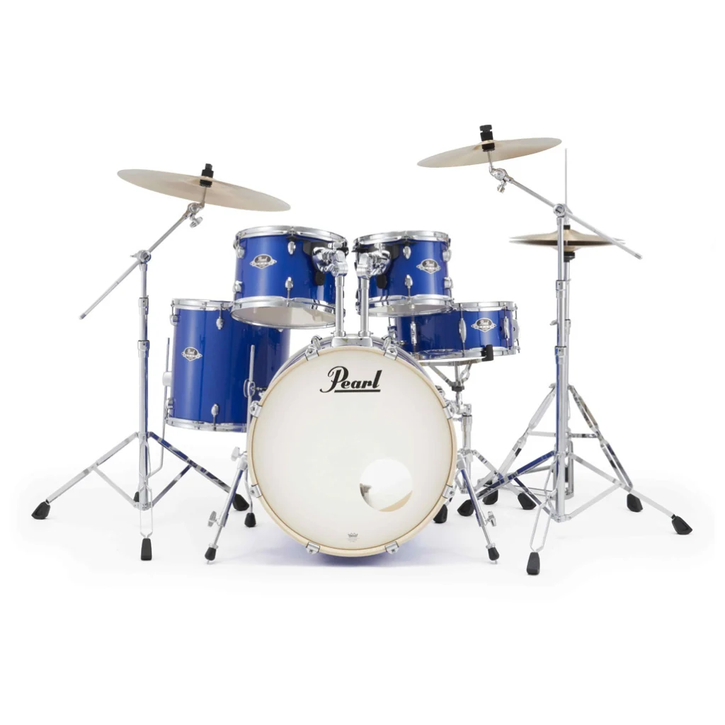 Pearl Export Plus 5pc 20" Fusion Drum Kit with Zildjian Cymbals - Midnight Blue - Image 2