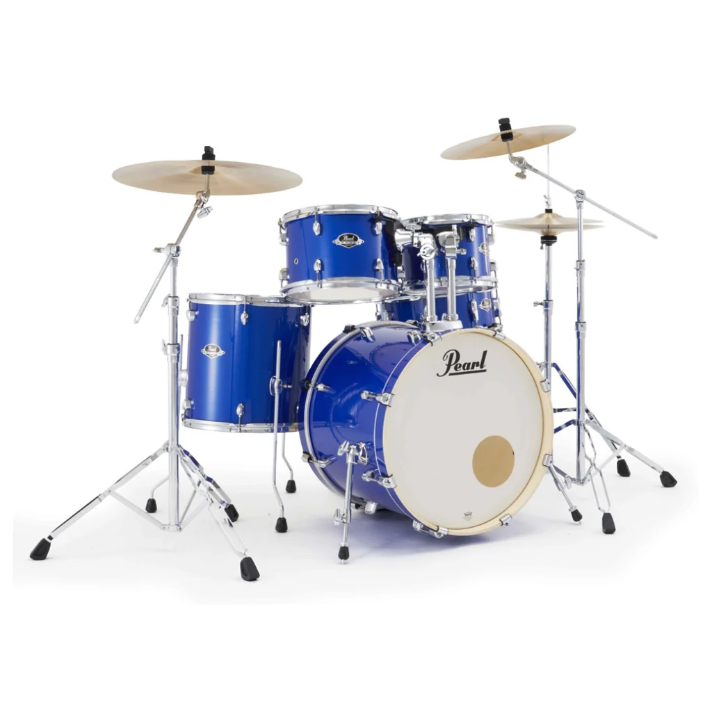 Pearl Export Plus 5pc 20" Fusion Drum Kit with Zildjian Cymbals - Midnight Blue - Image 3