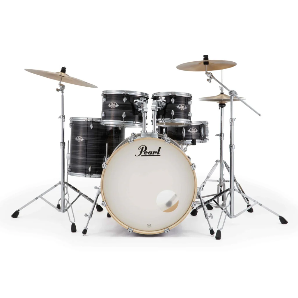 Pearl Export Plus 5pc 22" Fusion Drum Kit with Zildjian Cymbals - Graphite Silver Twist - Image 2