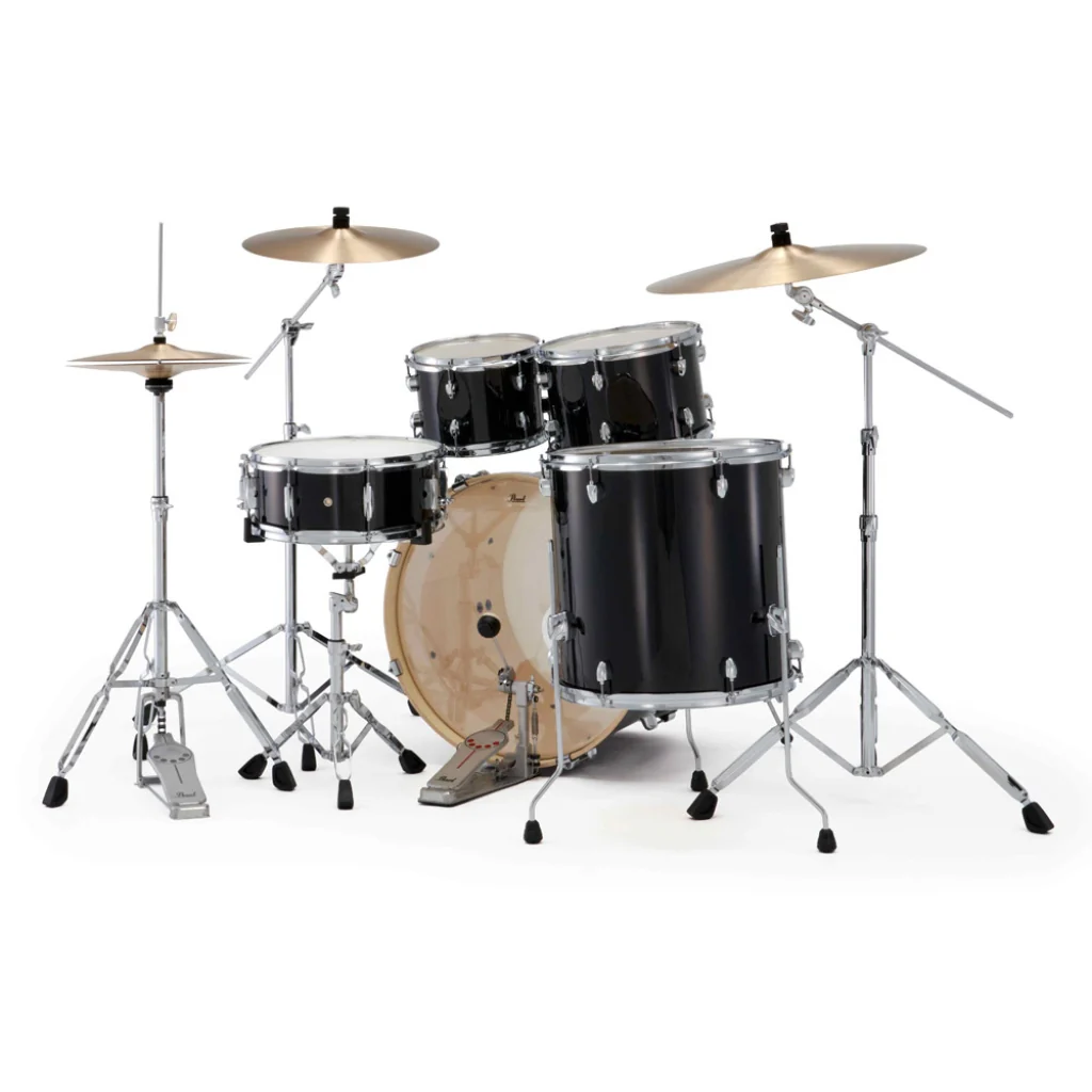 Pearl Export Plus 5pc 22" Fusion Drum Kit with Zildjian Cymbals - Jet Black - Image 4