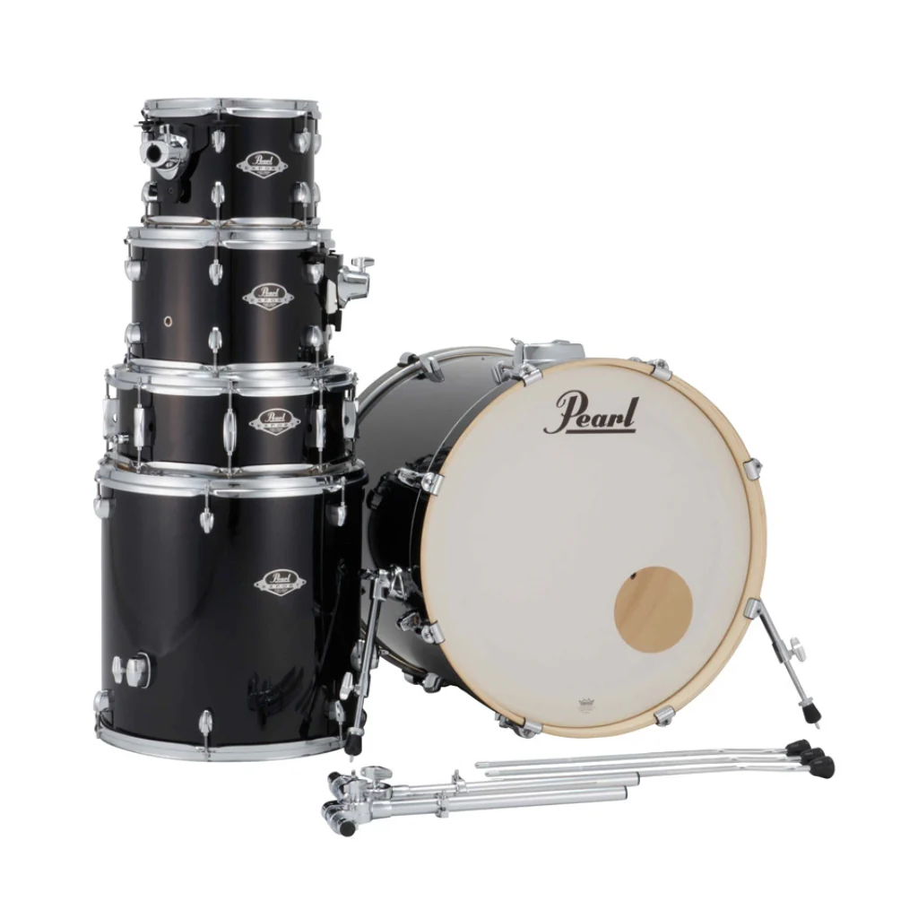 Pearl Export Plus 5pc 22" Fusion Drum Kit with Zildjian Cymbals - Jet Black - Image 5