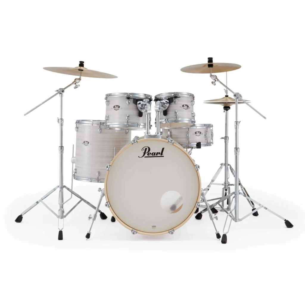 Pearl Export Plus 5pc 22" Fusion Drum Kit with Zildjian Cymbals - Slipstream White - Image 2