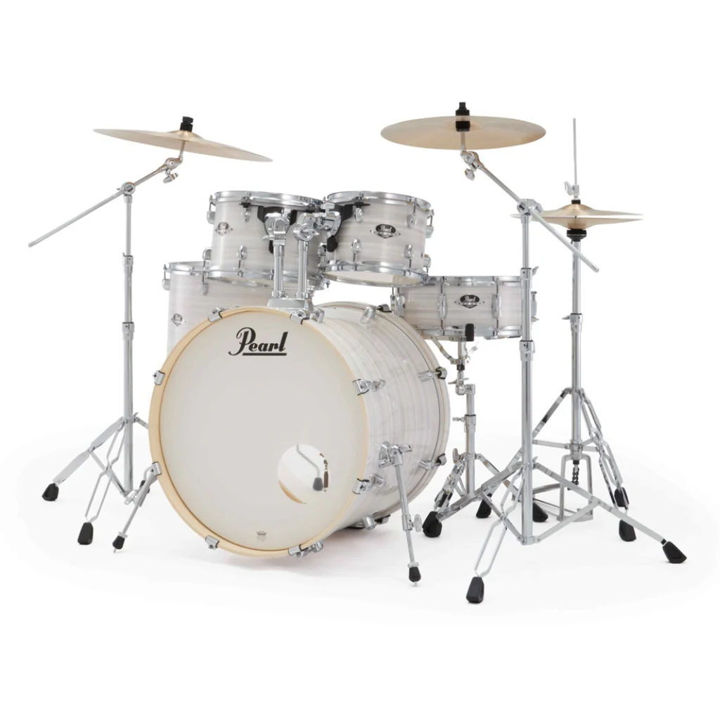 Pearl Export Plus 5pc 22" Fusion Drum Kit with Zildjian Cymbals - Slipstream White - Image 3