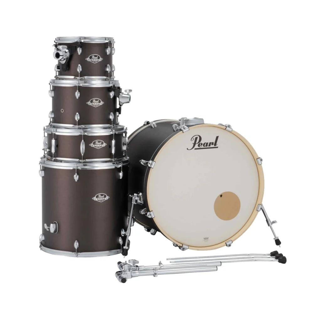 Pearl Export Plus 5pc 22" Fusion Plus Drum Kit with Pearl Cymbals - Brushed Bronze - Image 5