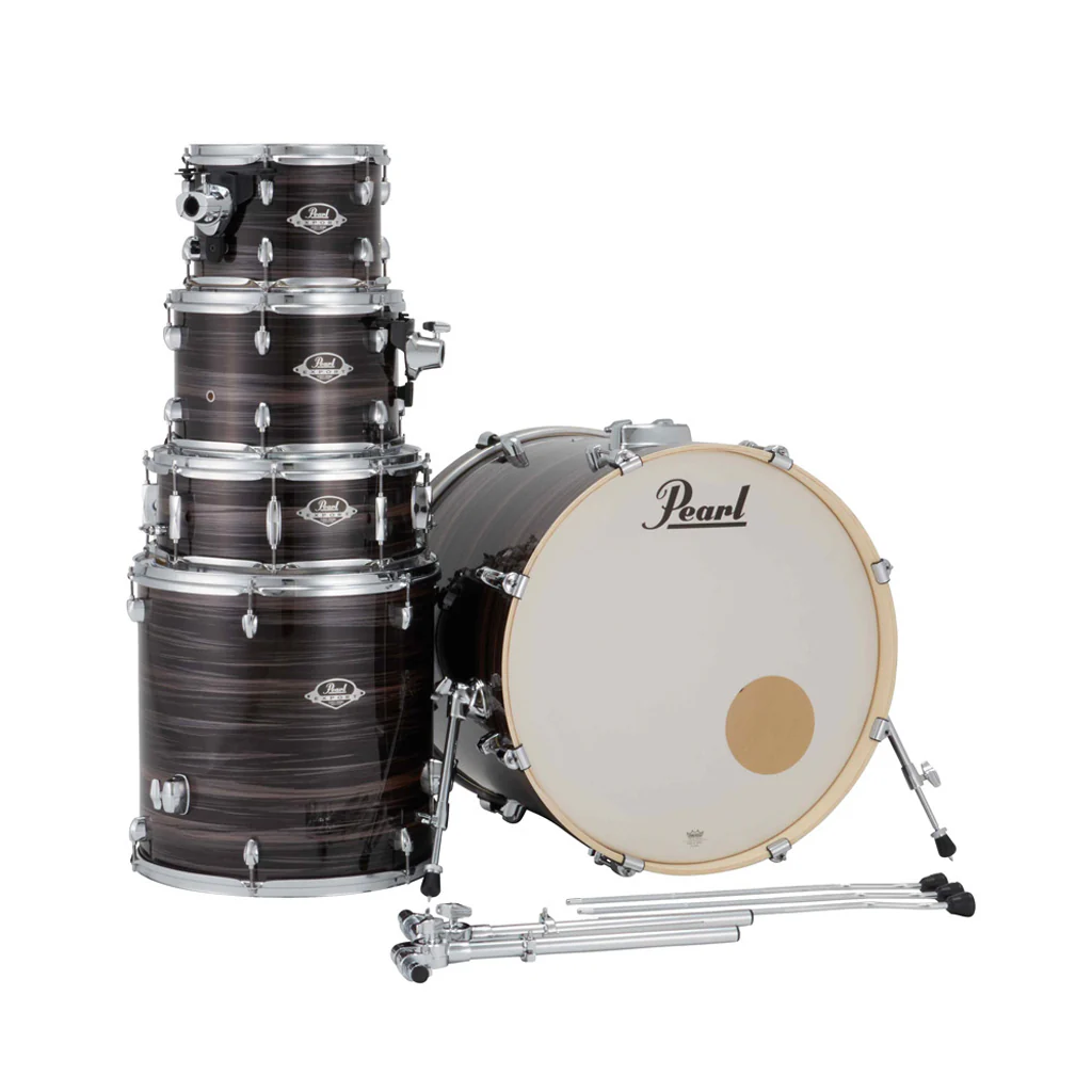 Pearl Export Plus 5pc 22" Fusion Plus Drum Kit with Pearl Cymbals - Metallic Amethyst Twist - Image 5