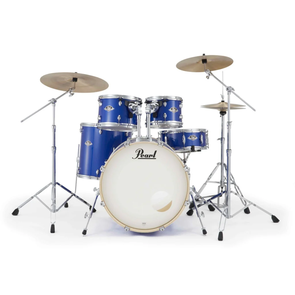 Pearl Export Plus 5pc 22" Fusion Plus Drum Kit with Pearl Cymbals - Midnight Blue - Image 2