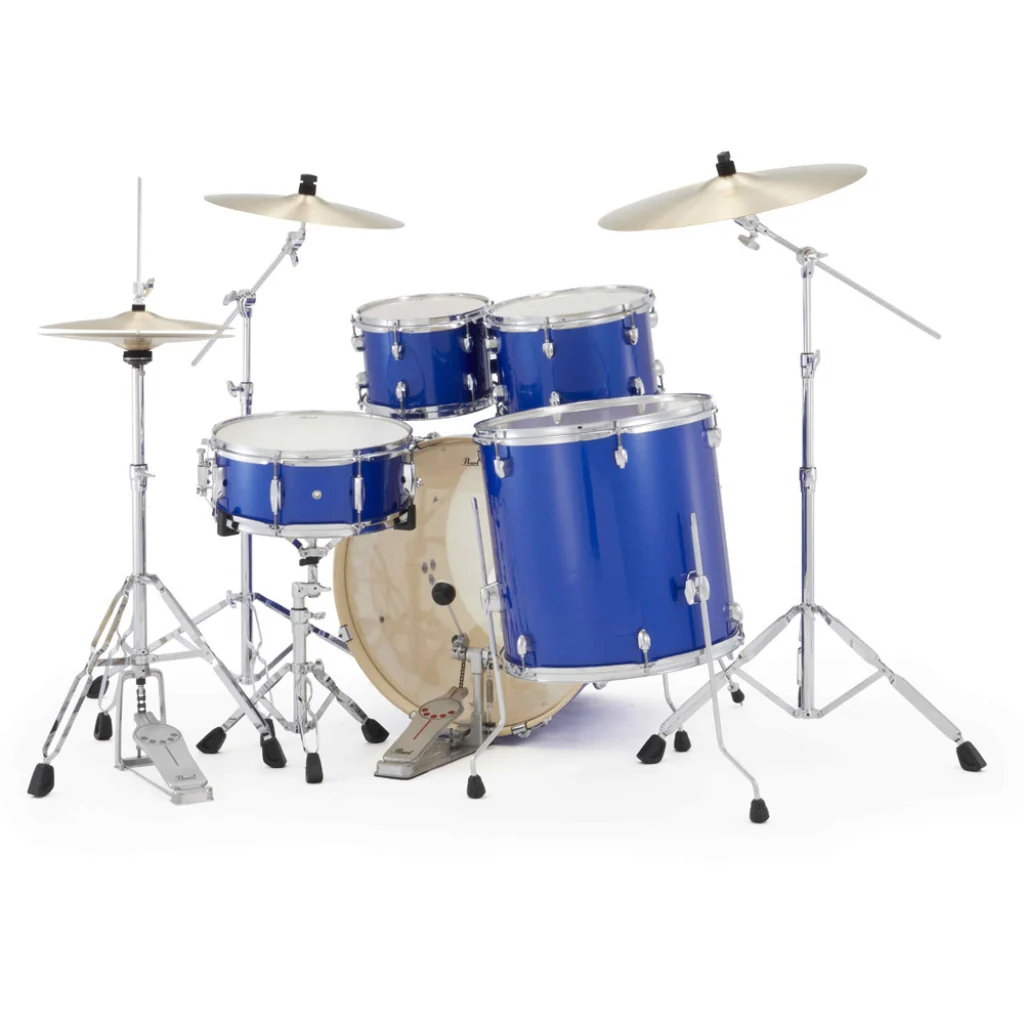 Pearl Export Plus 5pc 22" Fusion Plus Drum Kit with Pearl Cymbals - Midnight Blue - Image 5