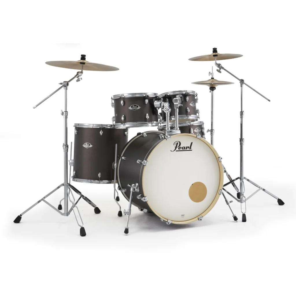 Pearl Export Plus 5pc 22" Fusion Plus Drum Kit with Zildjian Cymbals - Brushed Bronze - Image 2