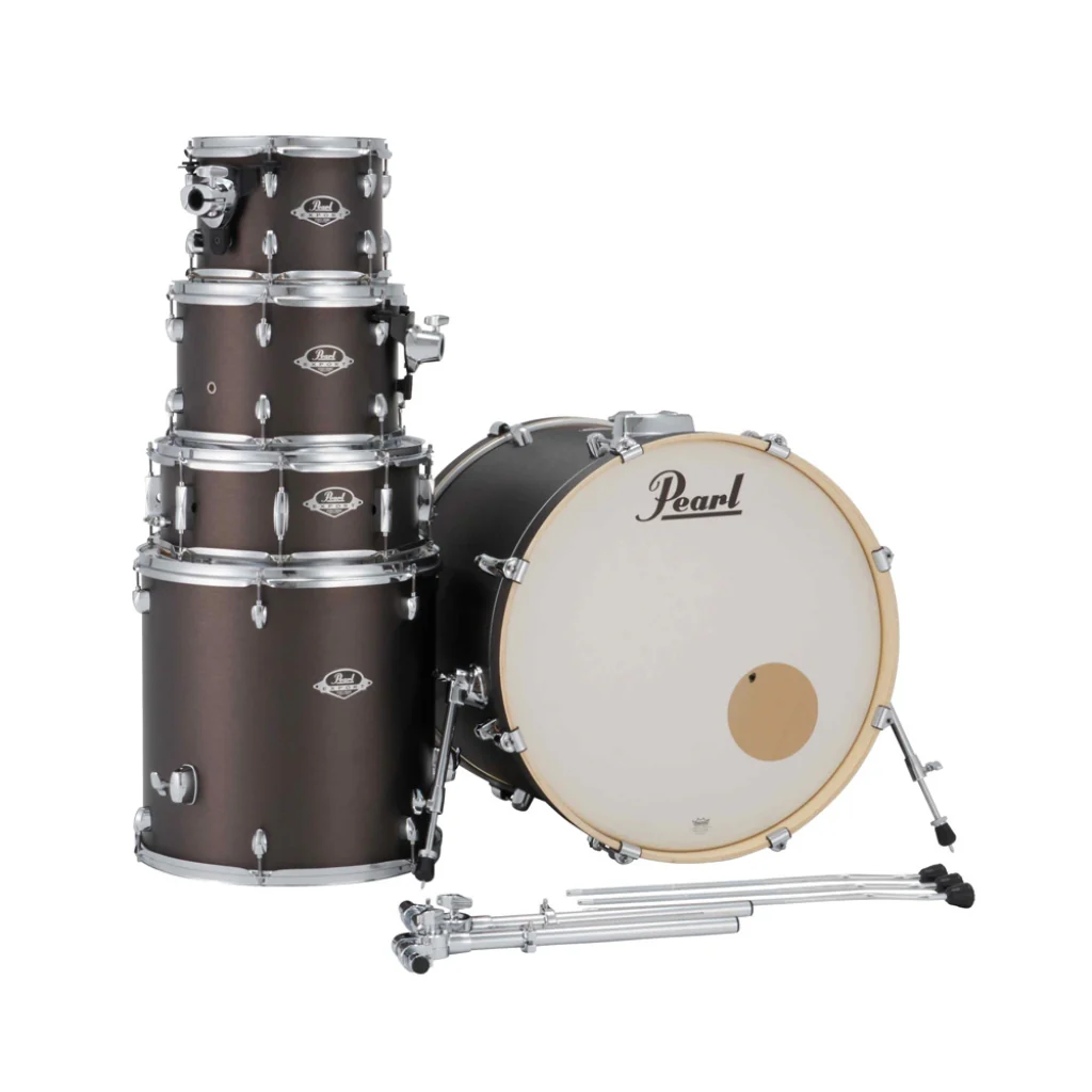 Pearl Export Plus 5pc 22" Fusion Plus Drum Kit with Zildjian Cymbals - Brushed Bronze - Image 5
