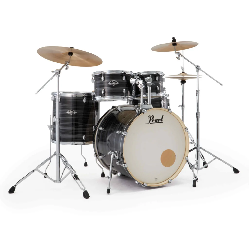 Pearl Export Plus 5pc 22" Fusion Plus Drum Kit with Zildjian Cymbals - Graphite Silver Twist - Image 3