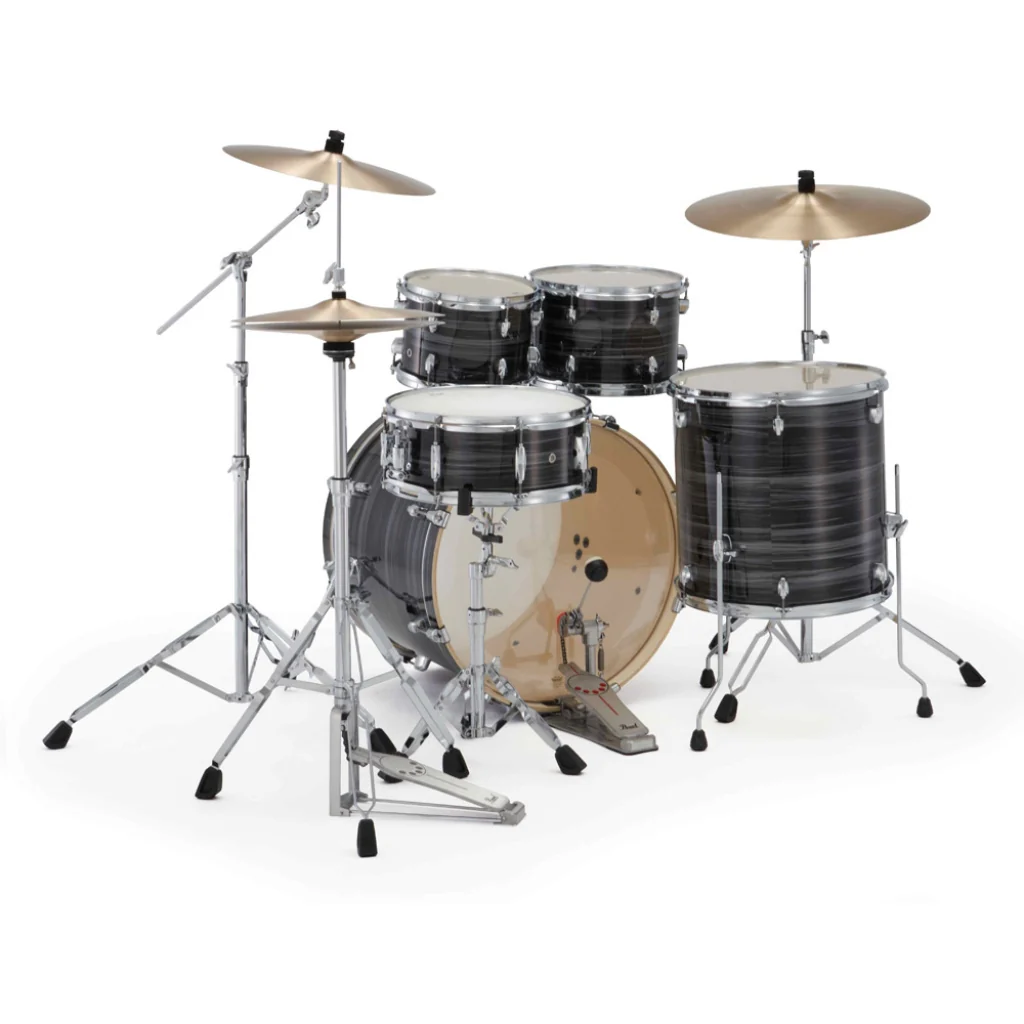 Pearl Export Plus 5pc 22" Fusion Plus Drum Kit with Zildjian Cymbals - Graphite Silver Twist - Image 5
