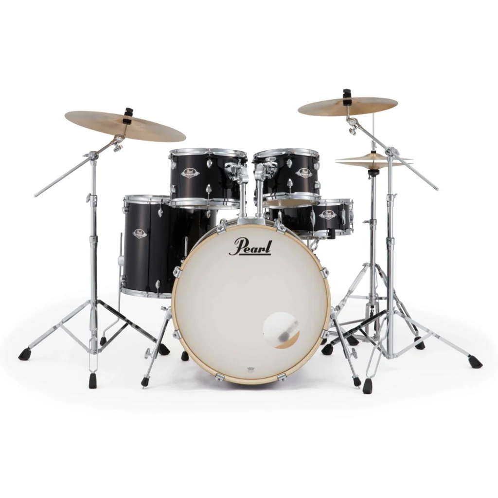 Pearl Export Plus 5pc 22" Fusion Plus Drum Kit with Zildjian Cymbals - Jet Black - Image 2