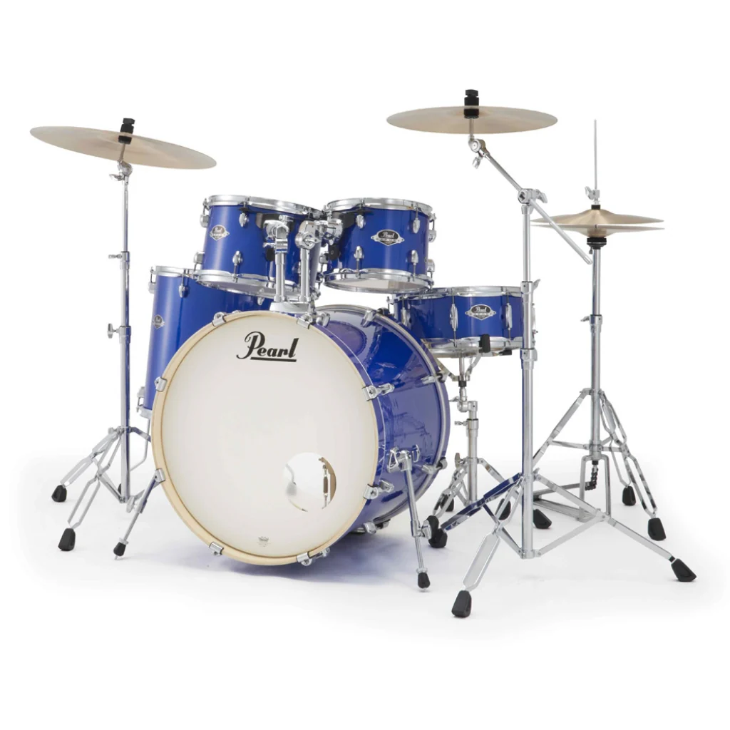 Pearl Export Plus 5pc 22" Fusion Plus Drum Kit with Zildjian Cymbals - Midnight Blue - Image 4