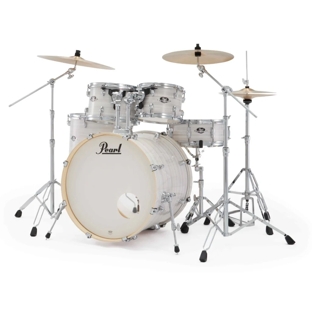 Pearl Export Plus 5pc 22" Fusion Plus Drum Kit with Zildjian Cymbals - Slipstream White - Image 3
