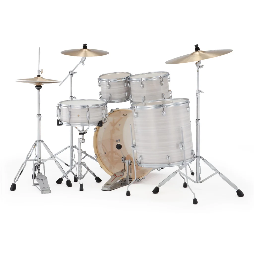 Pearl Export Plus 5pc 22" Fusion Plus Drum Kit with Zildjian Cymbals - Slipstream White - Image 4