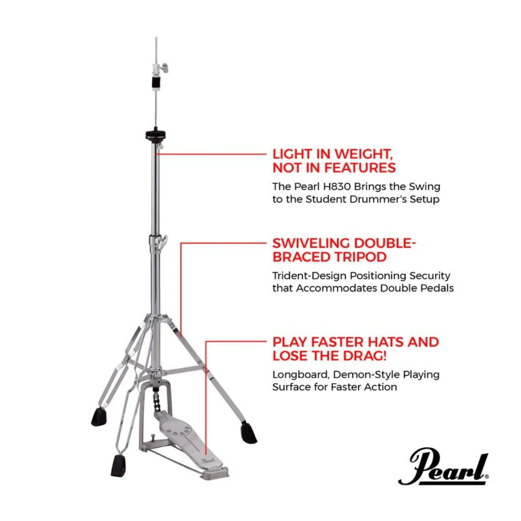 Pearl H-830 Hi-Hat Stand - Image 2