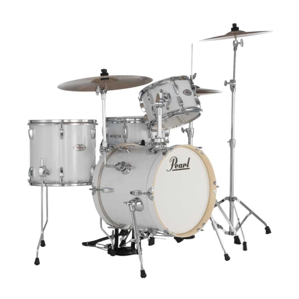 Pearl Midtown Series MT564C33 4-piece Drum Set with Hardware - Pure White - Image 2