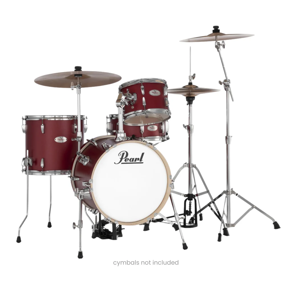 Pearl Midtown Series MT564C747 4-piece Drum Set with Hardware - Matte Red