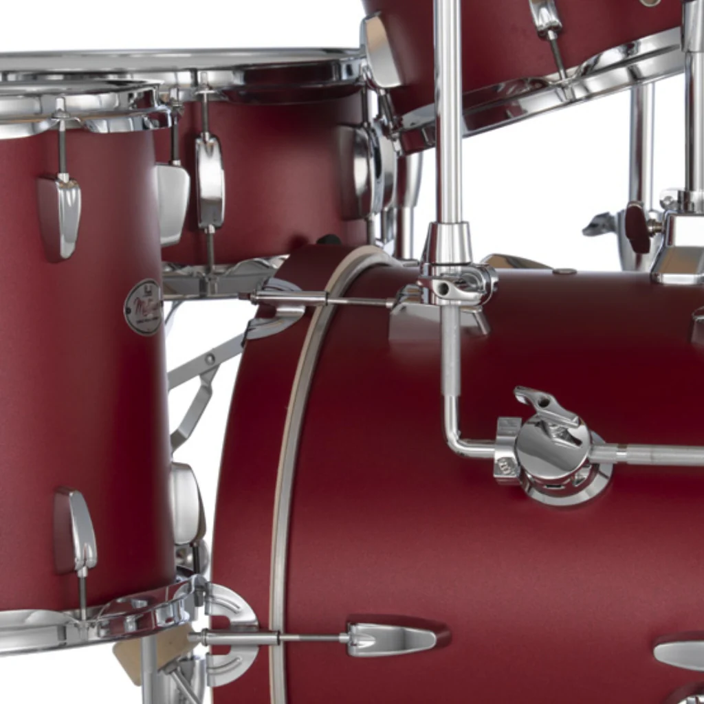 Pearl Midtown Series MT564C747 4-piece Drum Set with Hardware - Matte Red - Image 3