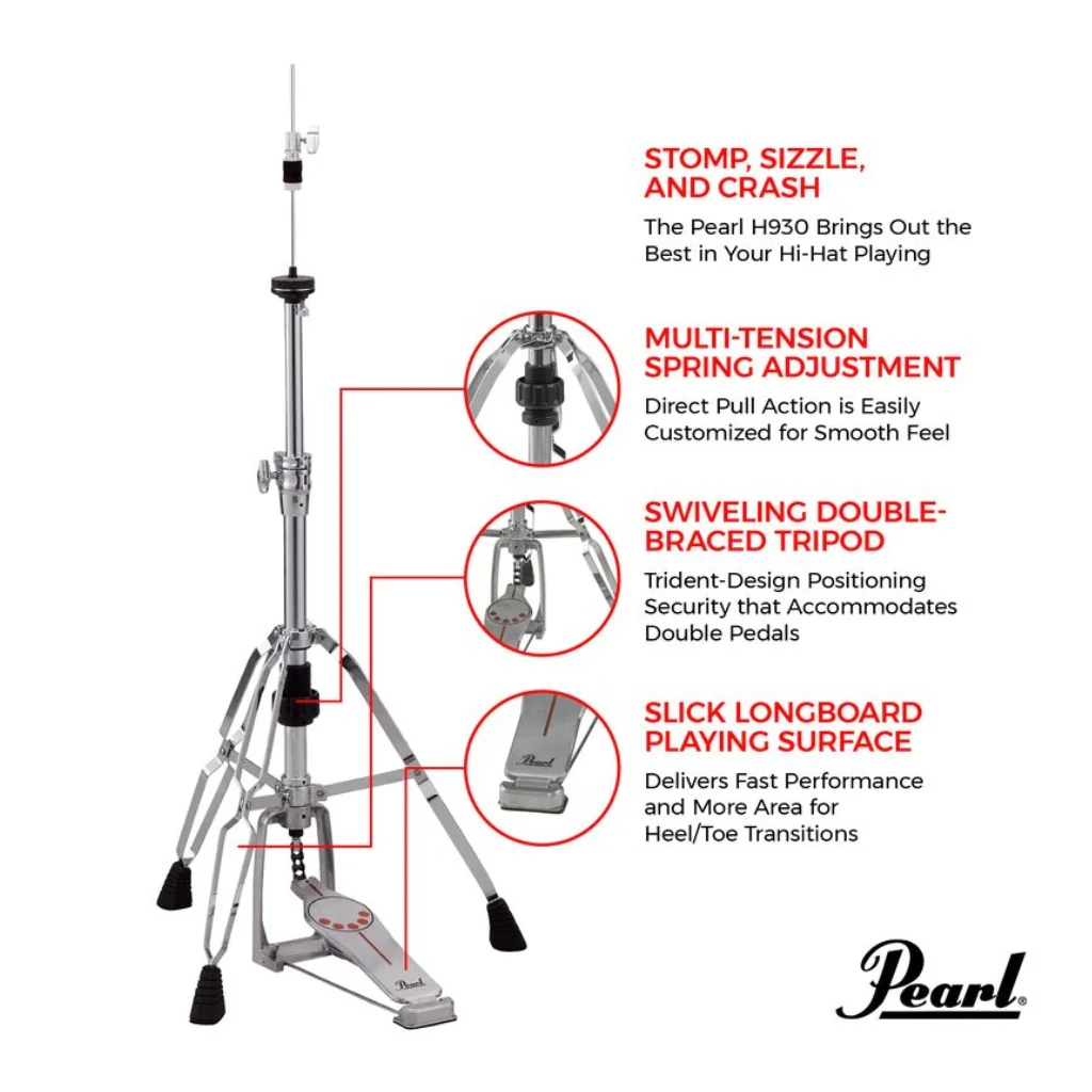 Pearl H-930 Demonator Hi Hat Stand - Image 3