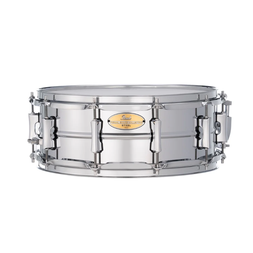 Pearl Primal Collective Snare Drum - 5.5 inches x 14 inches, Brushed Steel